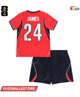 Günstige England Reece James #24 Auswärts Trikotsatzt Kinder WM 2026 Kurzarm (+ Kurze Hosen)